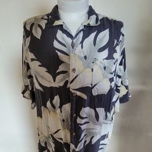 Tommy Bahama Tropical Floral Hawaiian Shirt